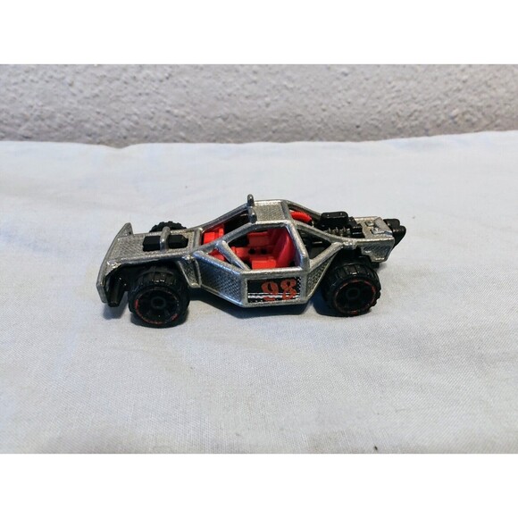 Hot Wheels 2000 First Editions Roll Cage 13 Mattel Wheels Silver Loose G40 - Picture 4 of 11